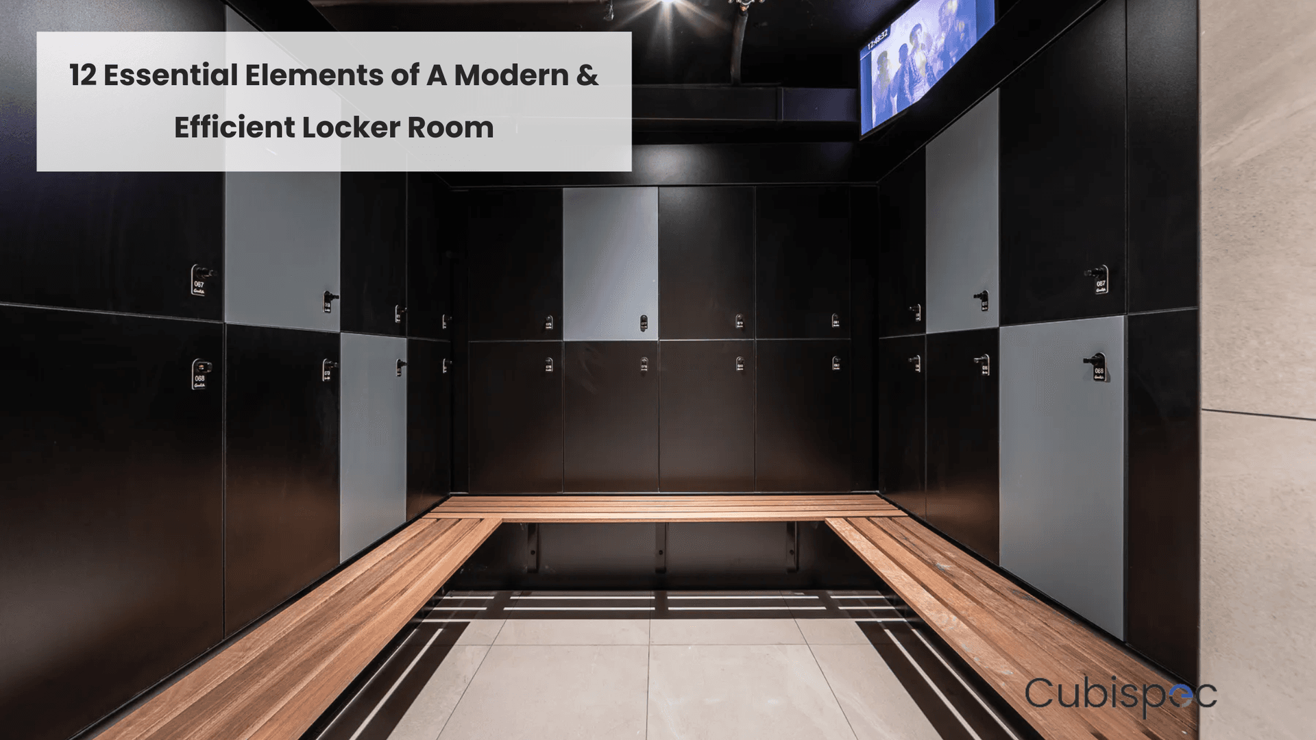 12 Essential Elements of A Modern & Efficient Locker Room - CUBISPEC